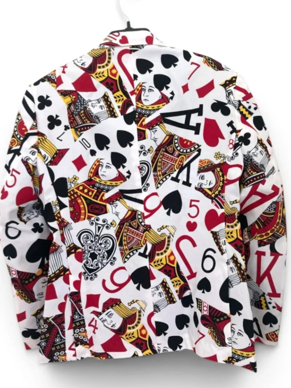 Opposuits Poker Night Jacket King of Clubs Casino Party Halloween Card Blazer 44